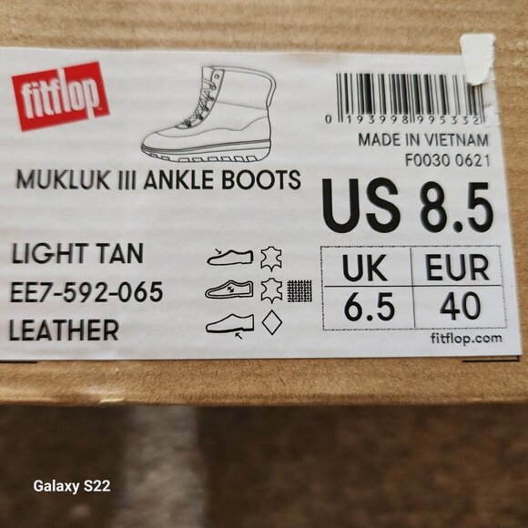 Fitflop Leather Mukluks Iii Tan Boots. NIB. Size: Various. - Picture 4 of 12